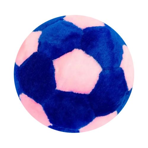 М'яка іграшка "Футбольний м'яч" синьо-рожевий (Золушка)