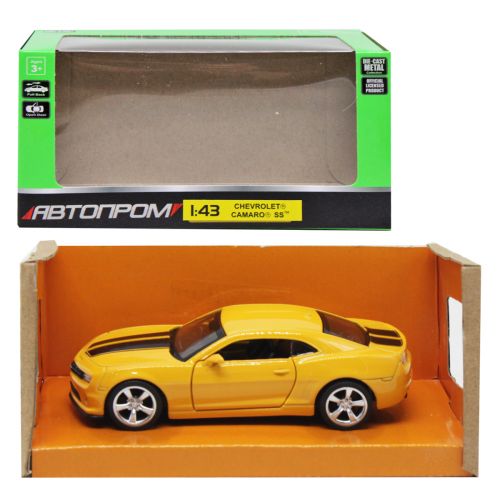 Машинка металева "Автопром: Chevrolet Camaro", жовта (Автопром)