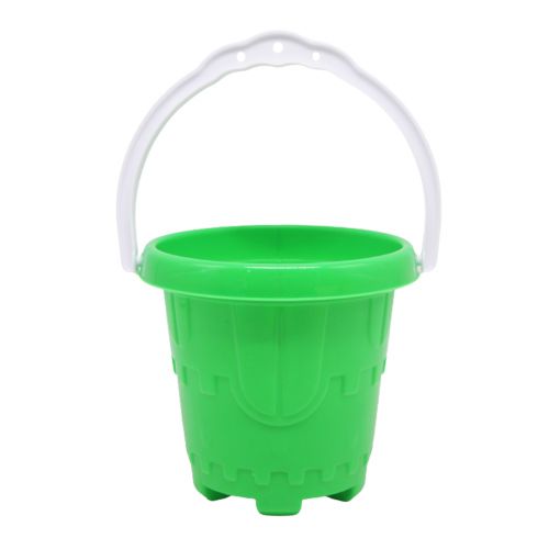 Ведро для песка пластиковое "Замок", зеленый (Toys Plast)