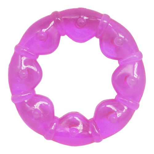 Прорезыватель с водой "Круг", фиолетовый (Lindo)