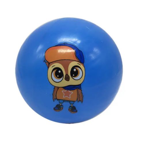 Мячик резиновый Зверушки, голубой, 15 см (MiC)