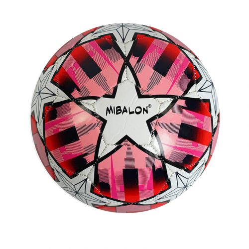 Мяч футбольный "Mibalon" №5, розовый (PVC) (MiC)