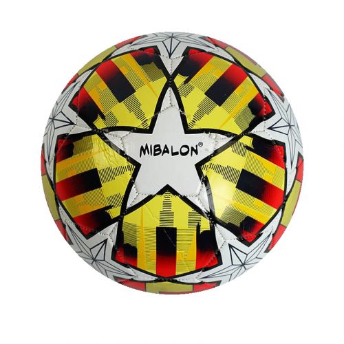 Мяч футбольный "Mibalon" №5, желтый (PVC) (MiC)