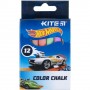 Крейда кольорова "Hot wheels", 12 шт. (Kite)