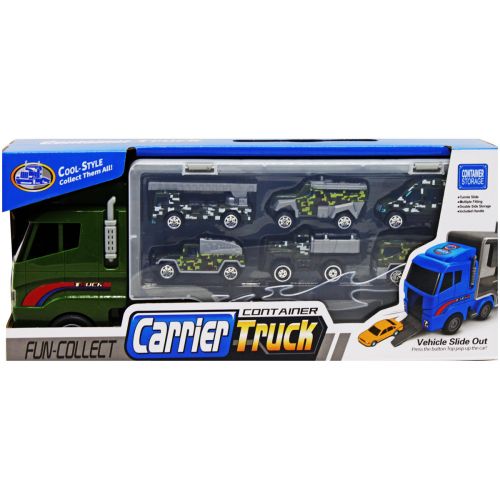 Грузовик-автовоз "Carrier Truck", зеленый (MiC)