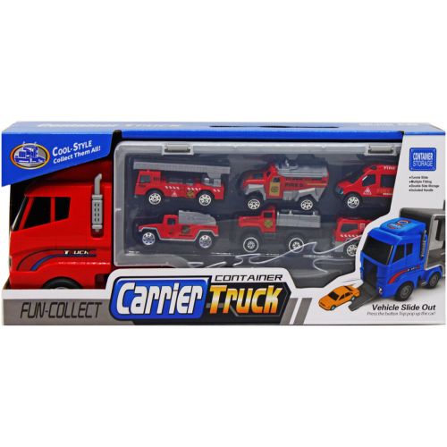 Вантажівка-автовоз "Carrier Truck", червоний (MiC)