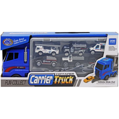 Вантажівка-автовоз "Carrier Truck", синій (MiC)