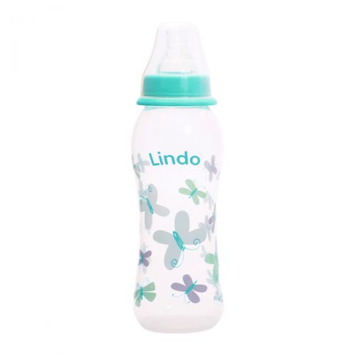 Бутылочка для кормления, 250 мл, бирюзовая (Lindo)