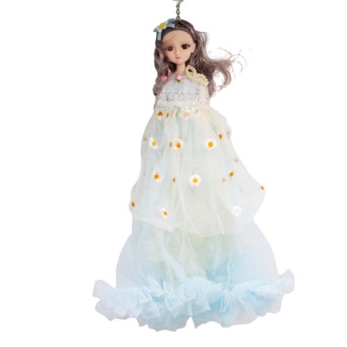 Кукла в бальном платье в ромашках (голубой) (MiC)
