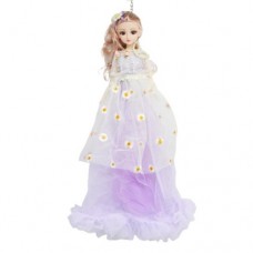 Кукла в бальном платье в ромашках (сиреневый)