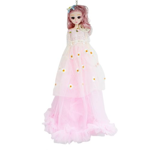 Кукла в бальном платье в ромашках (нежно-розовый) (MiC)
