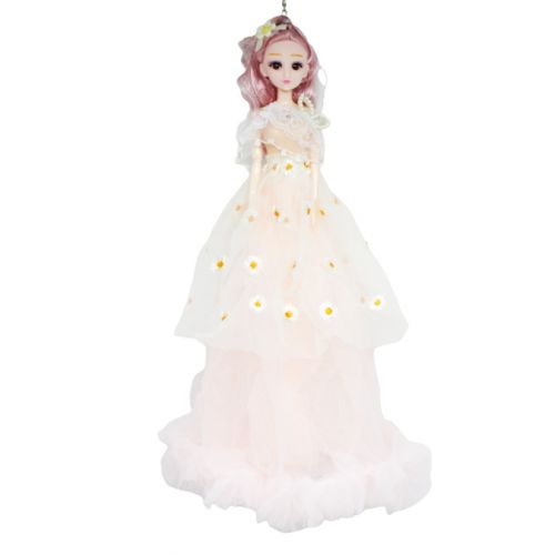 Лялька у бальній сукні у ромашках (персиковий) (MiC)