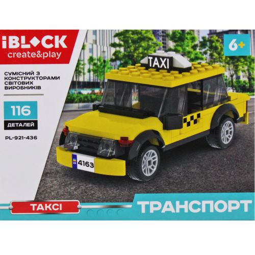 Конструктор "Транспорт: Таксі", 116 дет. (iBLOCK)