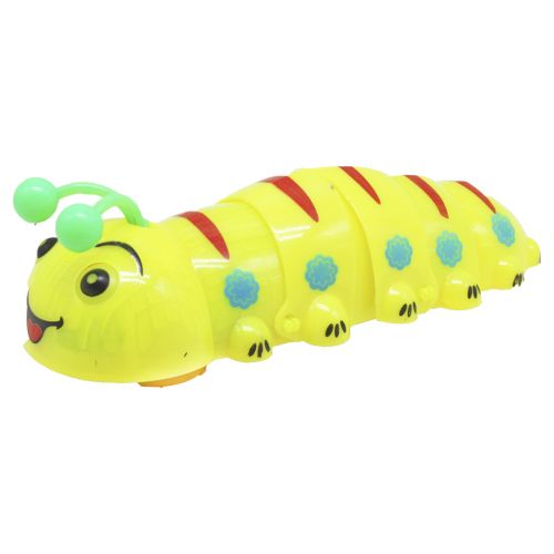 Музыкальная игрушка "Гусеница" 25 см, желтая