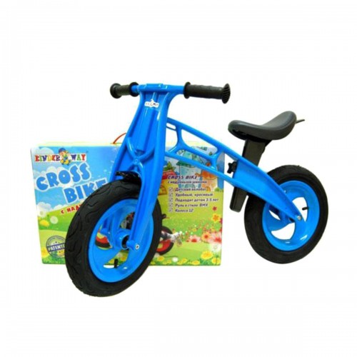Беговел "Cross Bike" голубой (Kinderway)