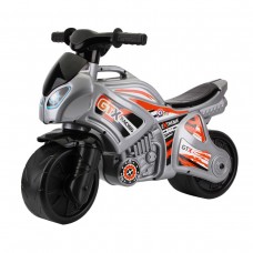 Мотоцикл сріблясто-чорний на видувних колесах 7105 ТЕХНОК