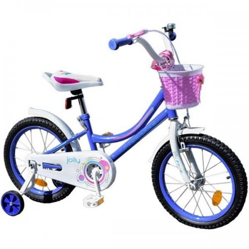 Велосипед дитячий 2-х коліс.18'' 211813 (1 шт) Like2bike Jolly,бузковий, рама сталь, з дзвінком, руч.гальмо, зборка 75% (MiC)