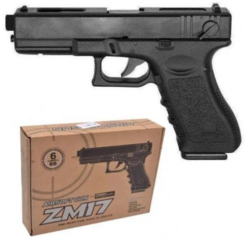 Пистолет металлический ZM17 с пульками (MiC)