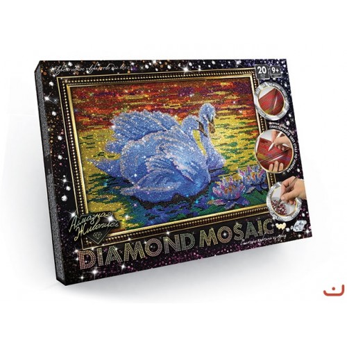 Алмазна живопис "DIAMOND MOSAIC", "Лебідь" (Dankotoys)