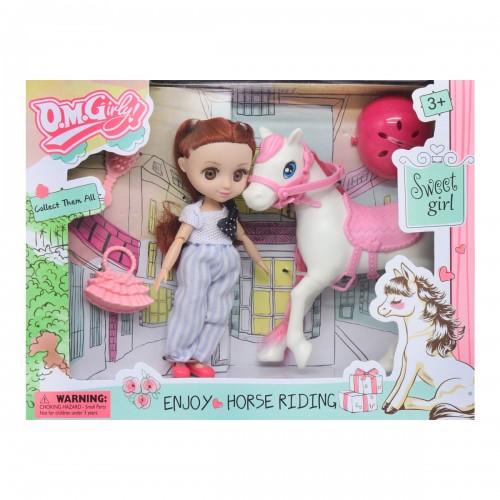 Игровой набор "Кукла Мия с конем", розовый (MiC)
