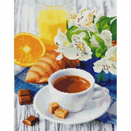 Алмазна мозаїка "Карамельна кава" 40х50см (Brushme)