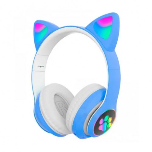 Бездротові навушники "Cat", блакитні (MiC)