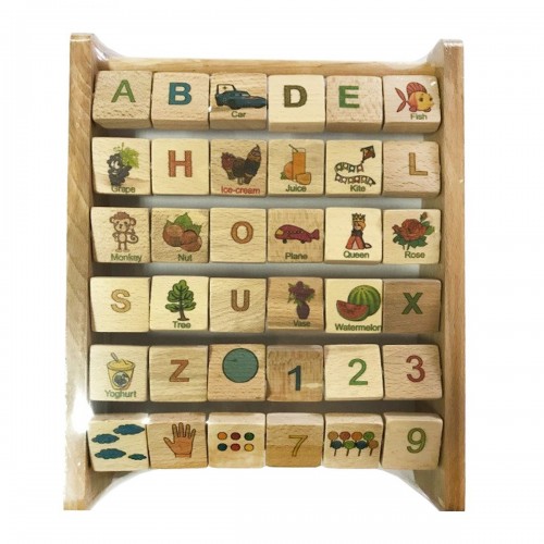 Деревянная азбука английского языка для игры