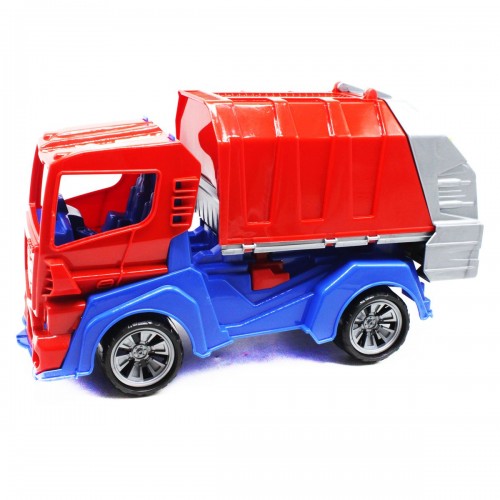 Пластиковая машинка "мусоровоз", красный (Orion)