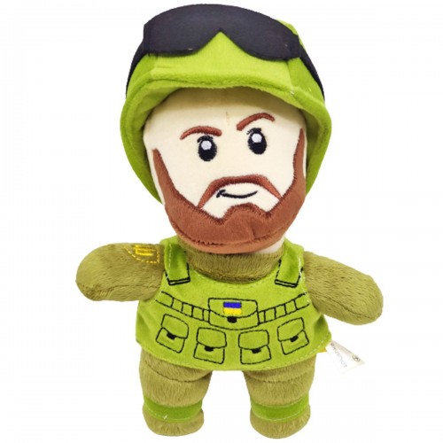 М'яка іграшка "Солдат ЗСУ" (з бородою) (MiC)