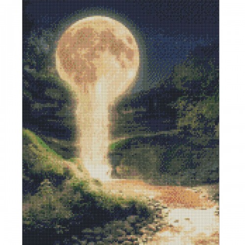 Алмазная мозаика "Лунный водопад" 40х50см (Идейка)