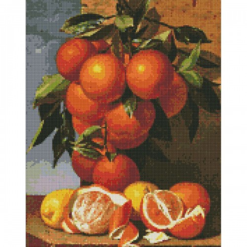 Алмазная мозаика "Апельсины и лимоны" 40х50см (Ідейка)