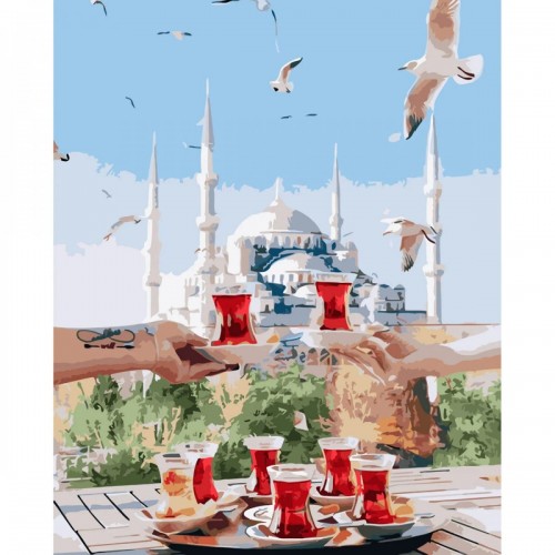 Картина за номерами "Чай у Стамбулі" 40х50 см (Strateg)