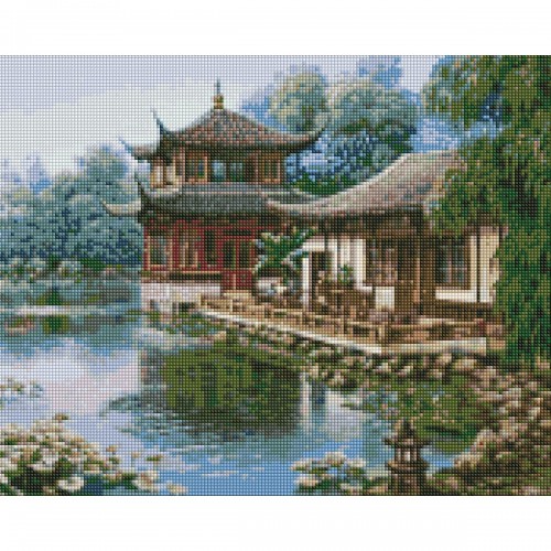 Алмазна мозаїка "Китайський будиночок" (Ідейка)
