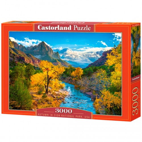Пазли "Осінь у національному парку Зайон", 3000 елементів (Castorland)
