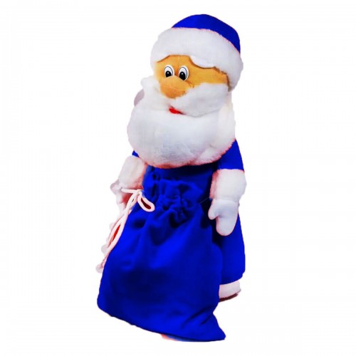 Мягкая игрушка "Санта Клаус" синего цвета