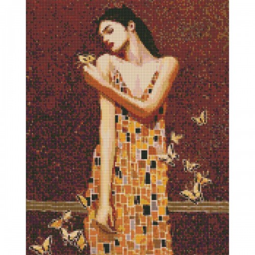 Алмазна мозаїка "В обіймах метеликів" (Ідейка)