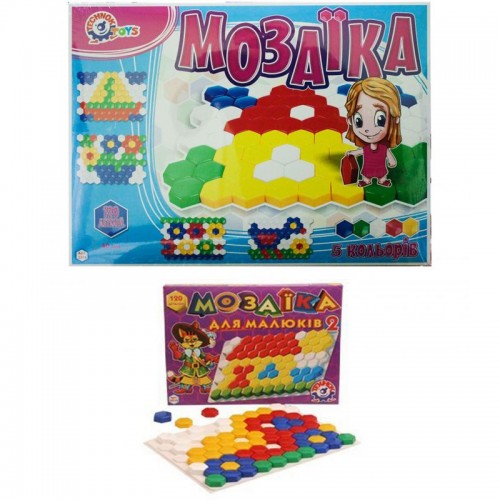 Мозаика - разноцветные элементы игрального набора