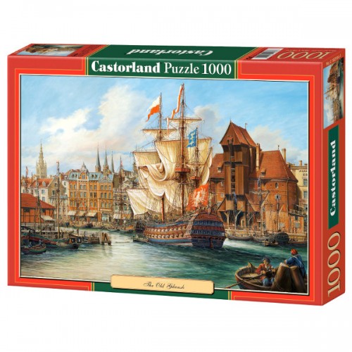 Пазлы "Корабль в гавани", 1000 эл (Castorland)