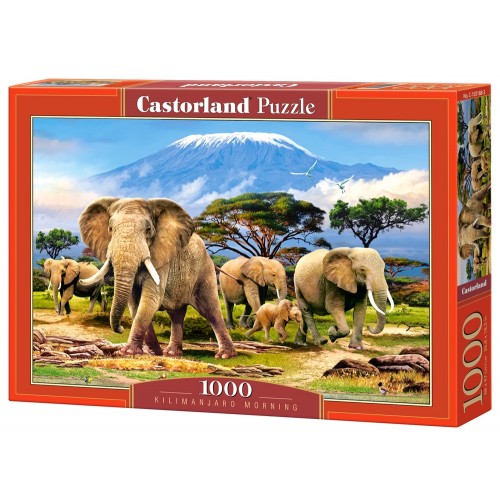 Пазли "Слони біля Кіліманджаро", 1000 ел.