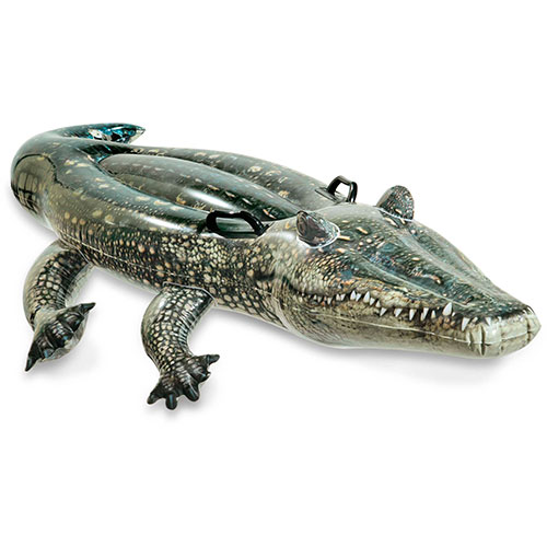 Надувний пліт Крокодил з ручками (Intex)