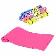 Коврик для йоги, 4 мм (розовый)