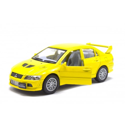 Машинка KINSMART "Mitsubishi Lancer Evolution" (жовтий) (Kinsmart)