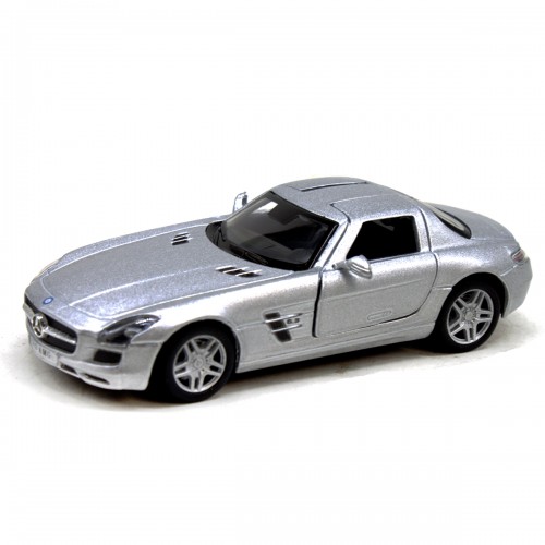 KINSMART Машинка "Mercedes-Benz SLS AMG" (серебристая)