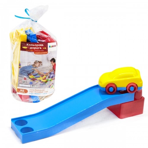 Дитяча іграшка "Різнобарвна дорога", 25 деталей