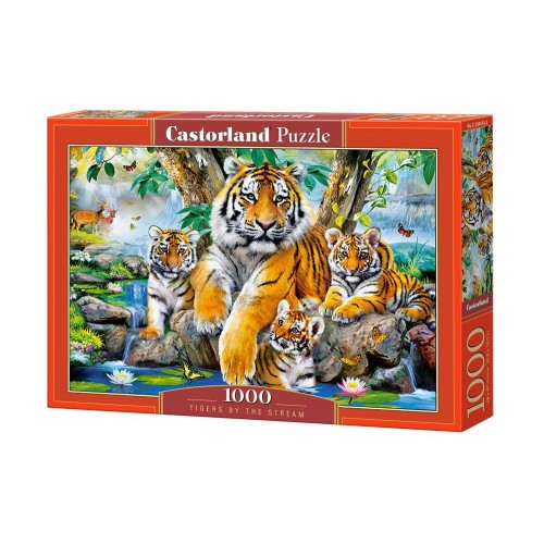 Пазлы "Тигры в доме", 1000 элементов (Castorland)