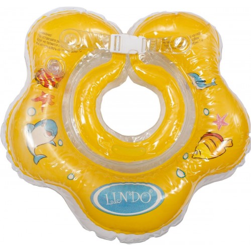 Круг для купания младенцев (желтый) (Lindo)