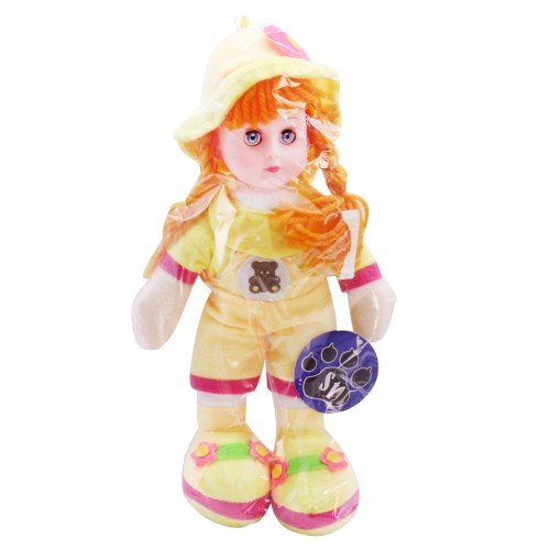 Музична плюшева лялька - жовтий кольоровий варіант