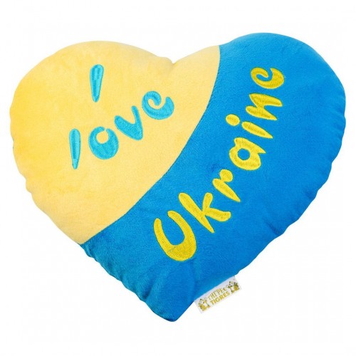 Подушка-сердечко "I love Ukraine" - игрушка