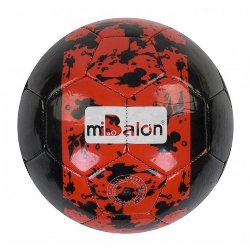 Мяч футбольный размер №5, красный (miBalon)
