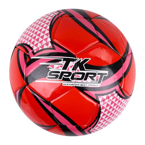 М'яч футбольний "TK Sport", червоний (MiC)
